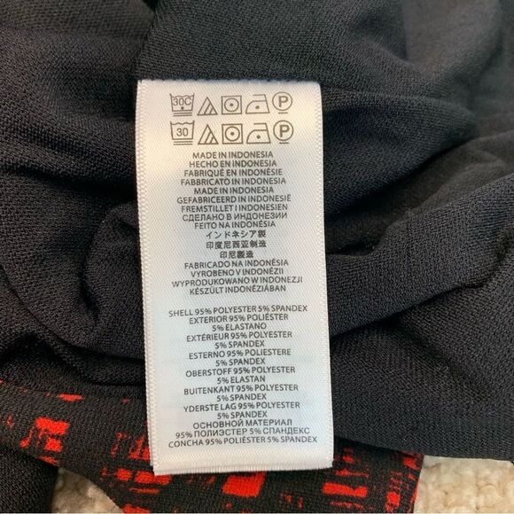 MICHAEL Michael Kors black red print pencil skirt Sz 8 - Picture 7 of 11